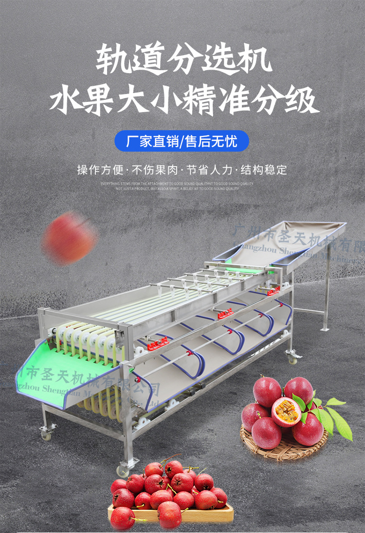 智能农产品分选机 高效精准不伤果，解放人力资源